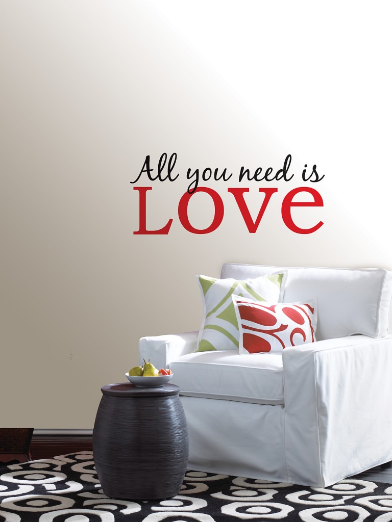 All You Need is Love Wall Quote by WallPops