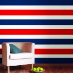 Decorating for a 4th of July party? Red white and blue WallPops Stripes