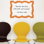 Orange Dry-Erase Board by Jonathan Adler for WallPops A brilliant thank you gift for a teacher by WallPops
