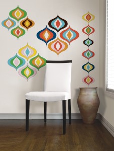 WallPops by Jonathan Adler Bargello Waves Kit Bargello Waves designer wall art by Jonathan Adler for WallPops