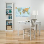 Dry-Erase World Map by WallPops Appreciate a teacher with the perfect gift