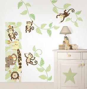 Nursery Decor Monkey Wall Decals from WallPops