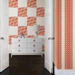 WallPops by Jonathan Adler wall decals, a beautiful Fall decor idea in red and orange