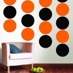 Bring Fall colors indoors with black and orange wall decals