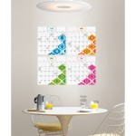4-Piece Dry-Erase Calendar Peel and Stick Wall Decal