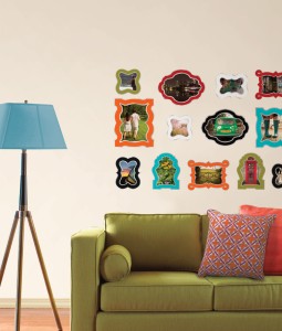 Dorm room picture frames for the wall peel & stick decals 