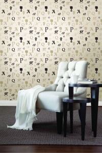 Zinc Typography Wallpaper Vintage typography wallpaper fashion 2013 trends