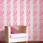 WallPops new pink zebra striped room