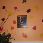 Leaves Decals for the Wall in Autumn colors
