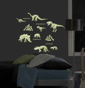 WallPops glow decals dinosaur theme gift