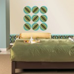 Loopy Green Dot Room Wall ornaments with peel and stick wall decals