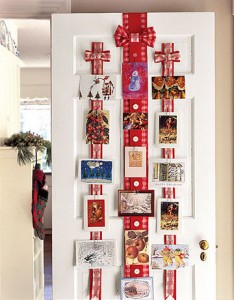 Ribbon Cards Holder for the Holidays