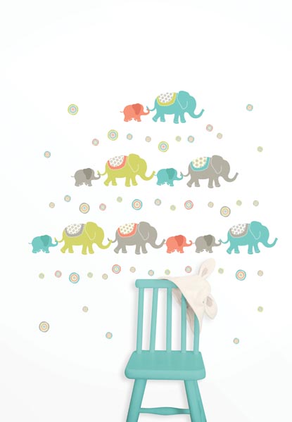 Elephant Wall Decals Nursery Decorating Idea
