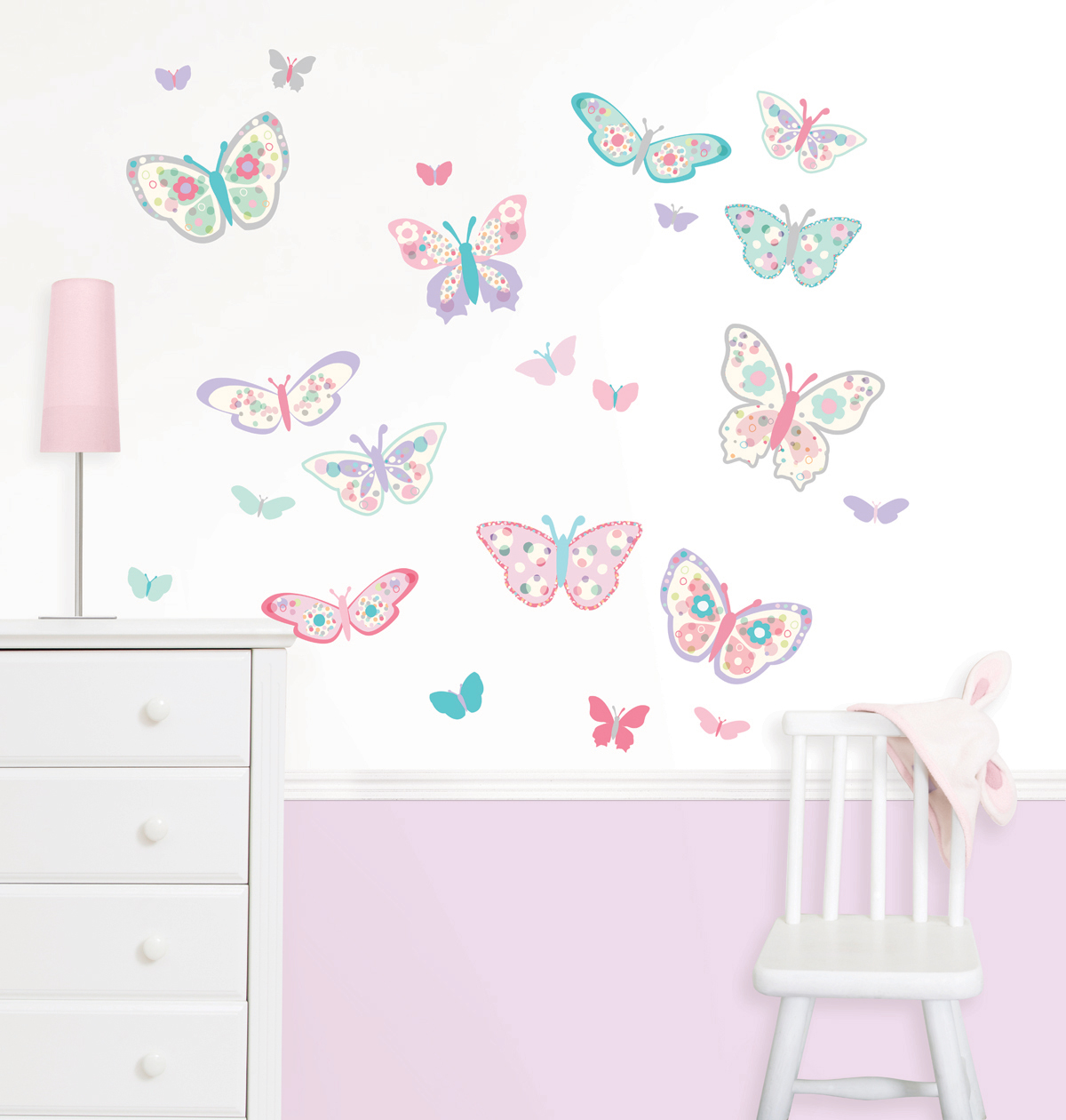 Flutter by Butterfly Pastel Wall Decals DIY Decor Idea for Easter 2014