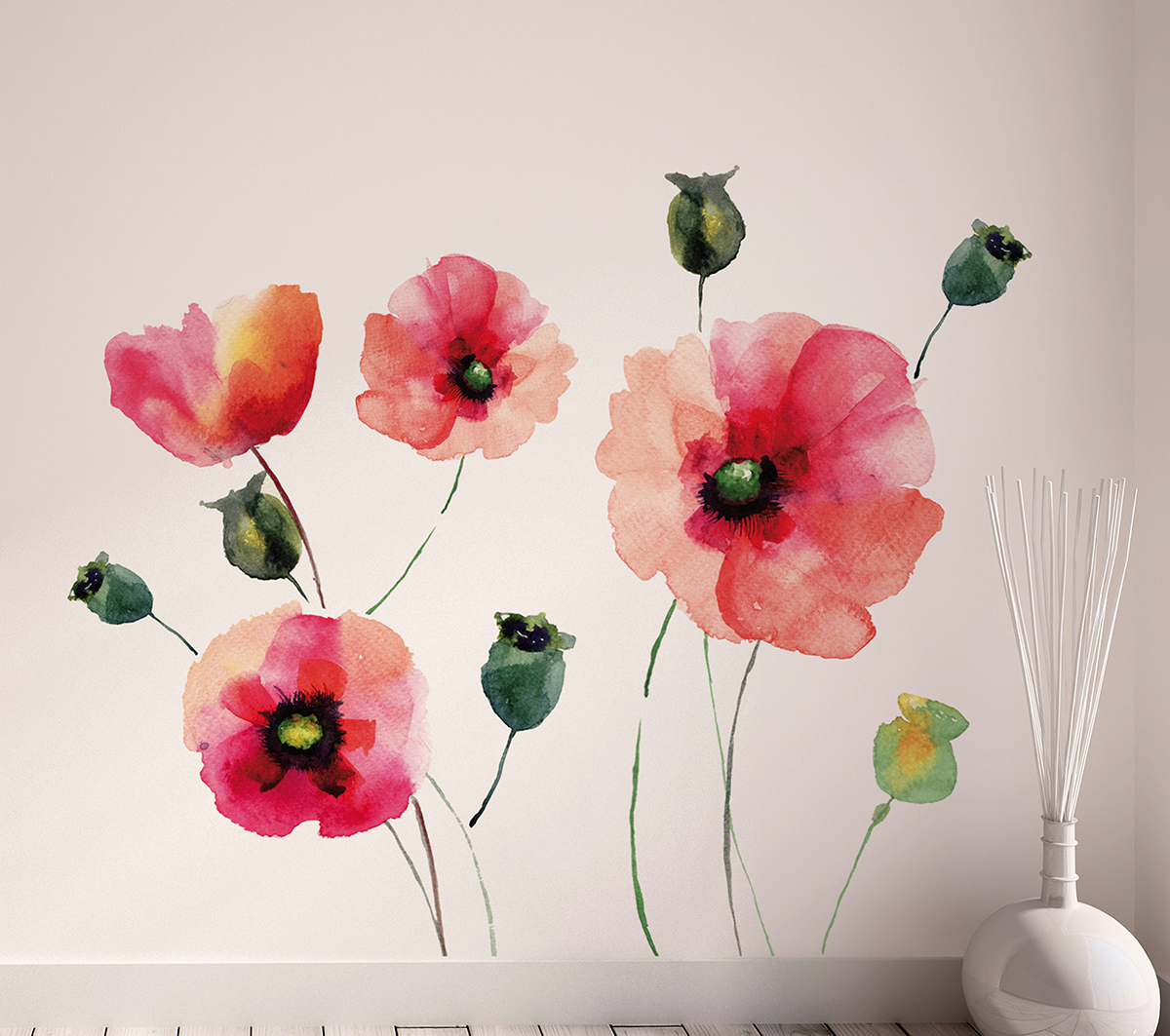 floral decals wall decals