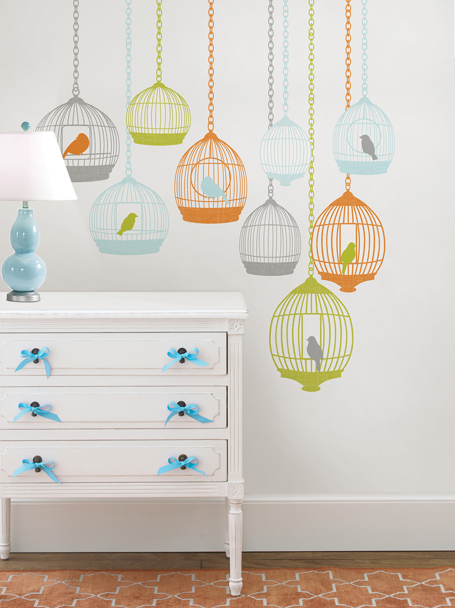 bird cage decals bird cage wall decals