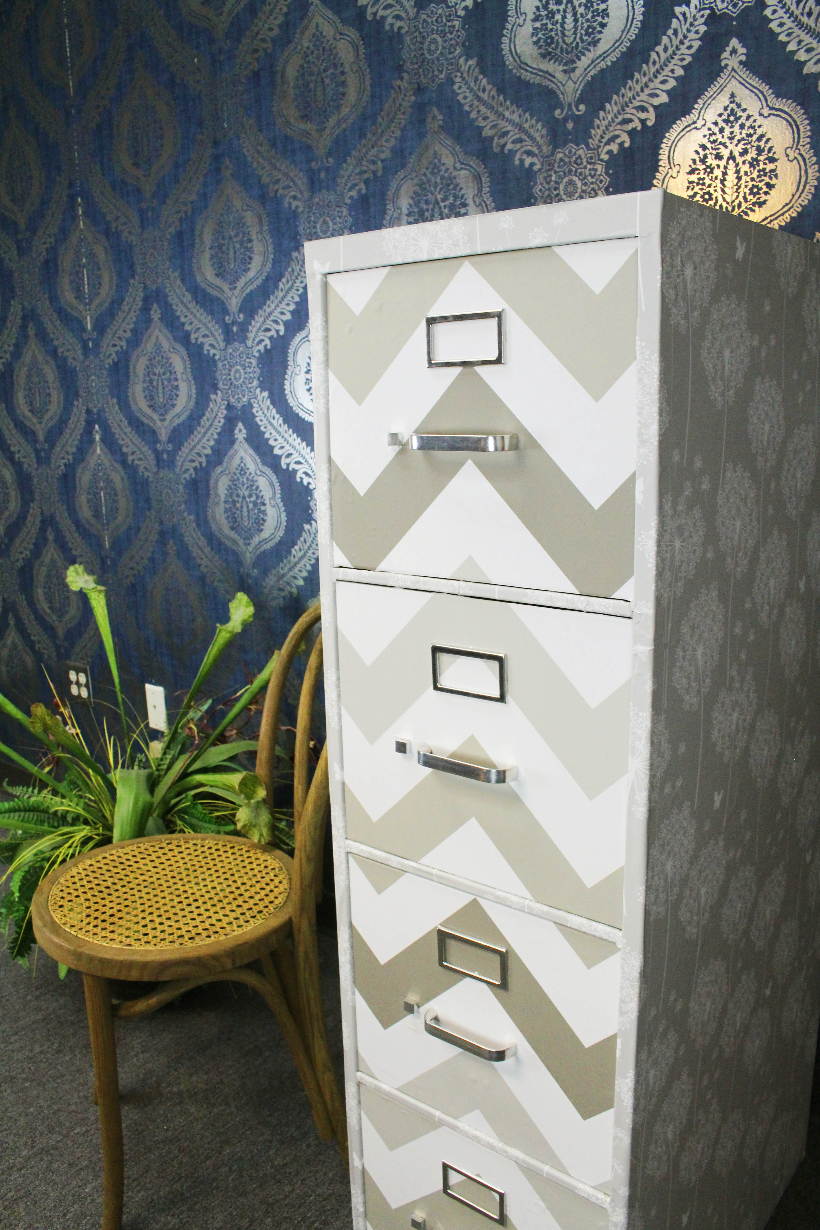 Stylish Filing Cabinet Makeover