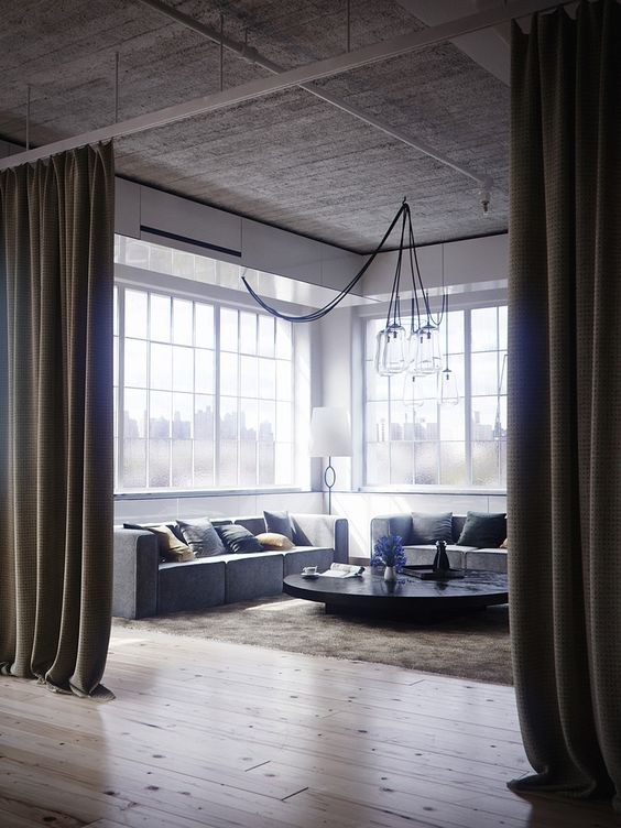 modern industrial loft