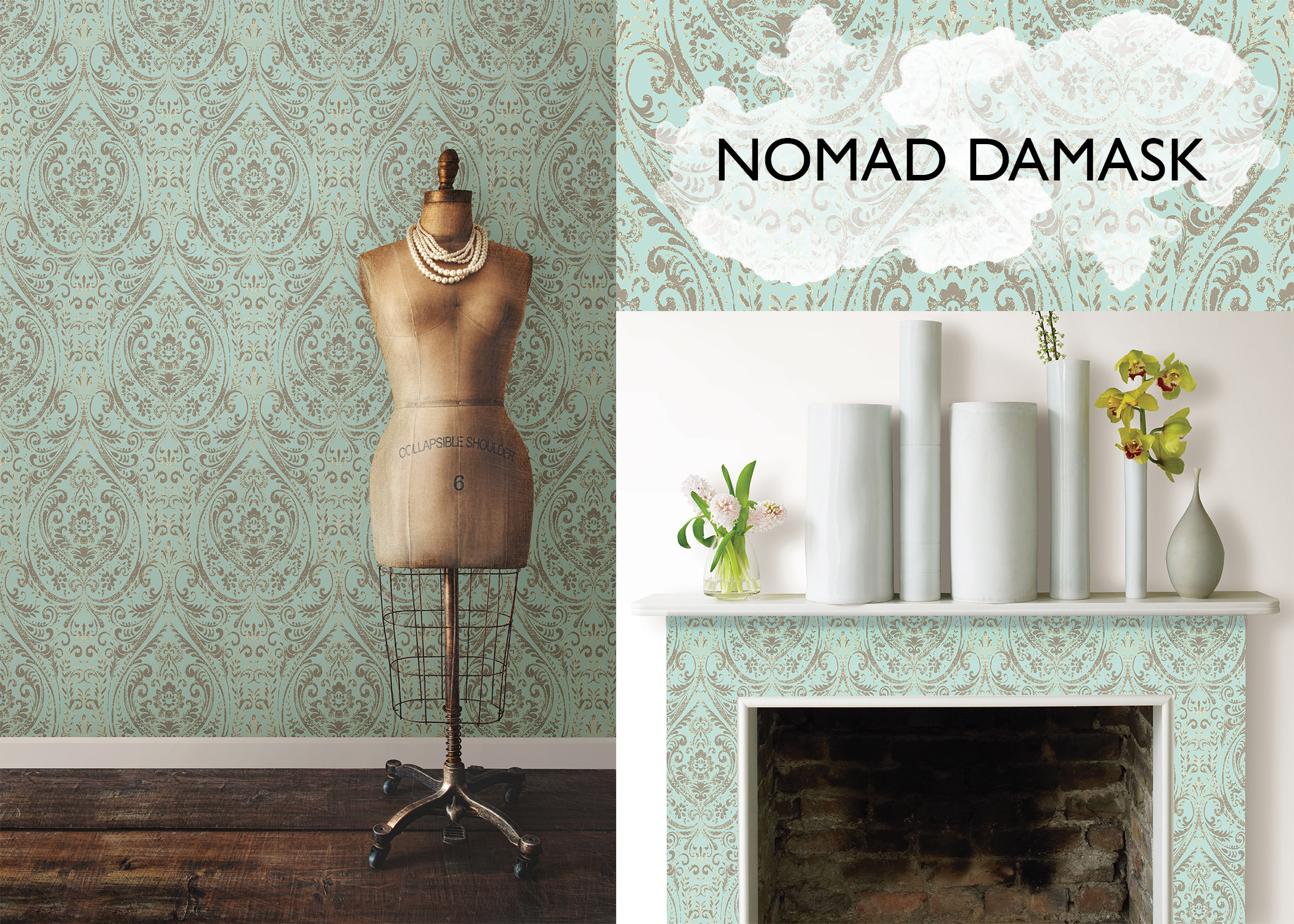 Nomad Damask NuWallpaper