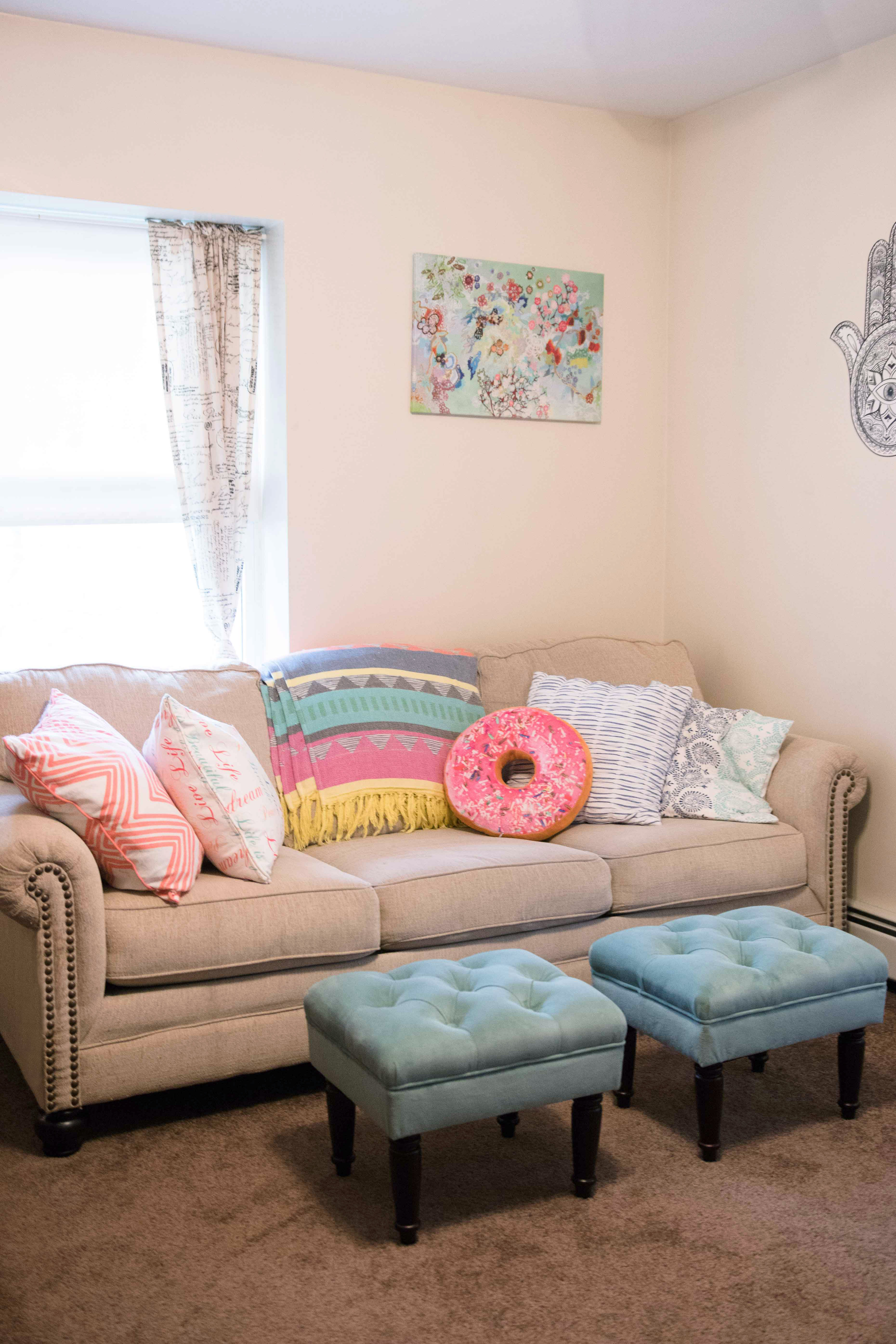 colorful living room