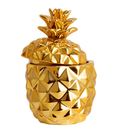 gold pineapple candle