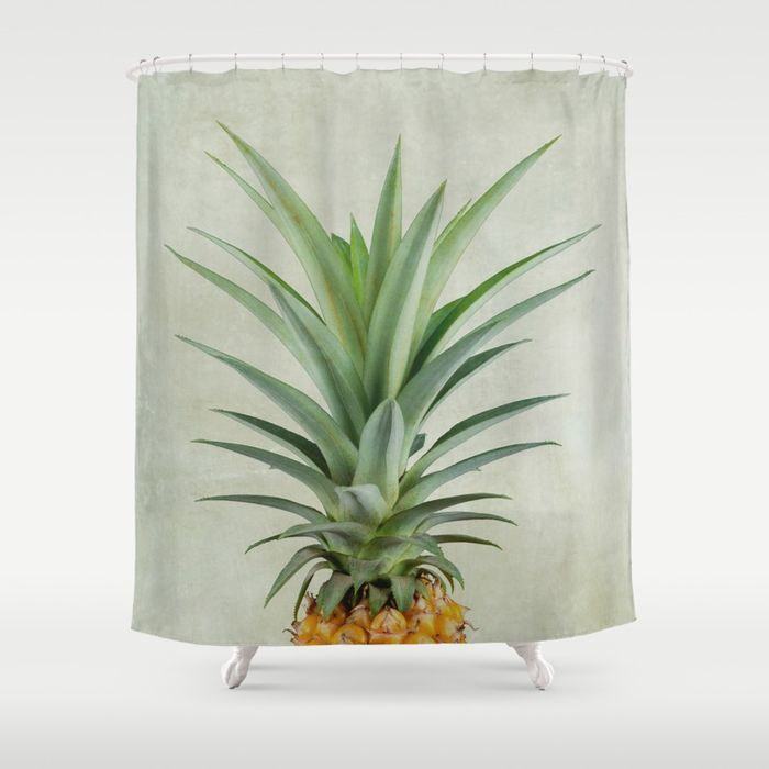 pineapple shower curtain
