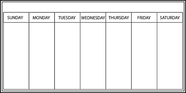 Dry Erase Whiteboard Calendar and Weekly Planner