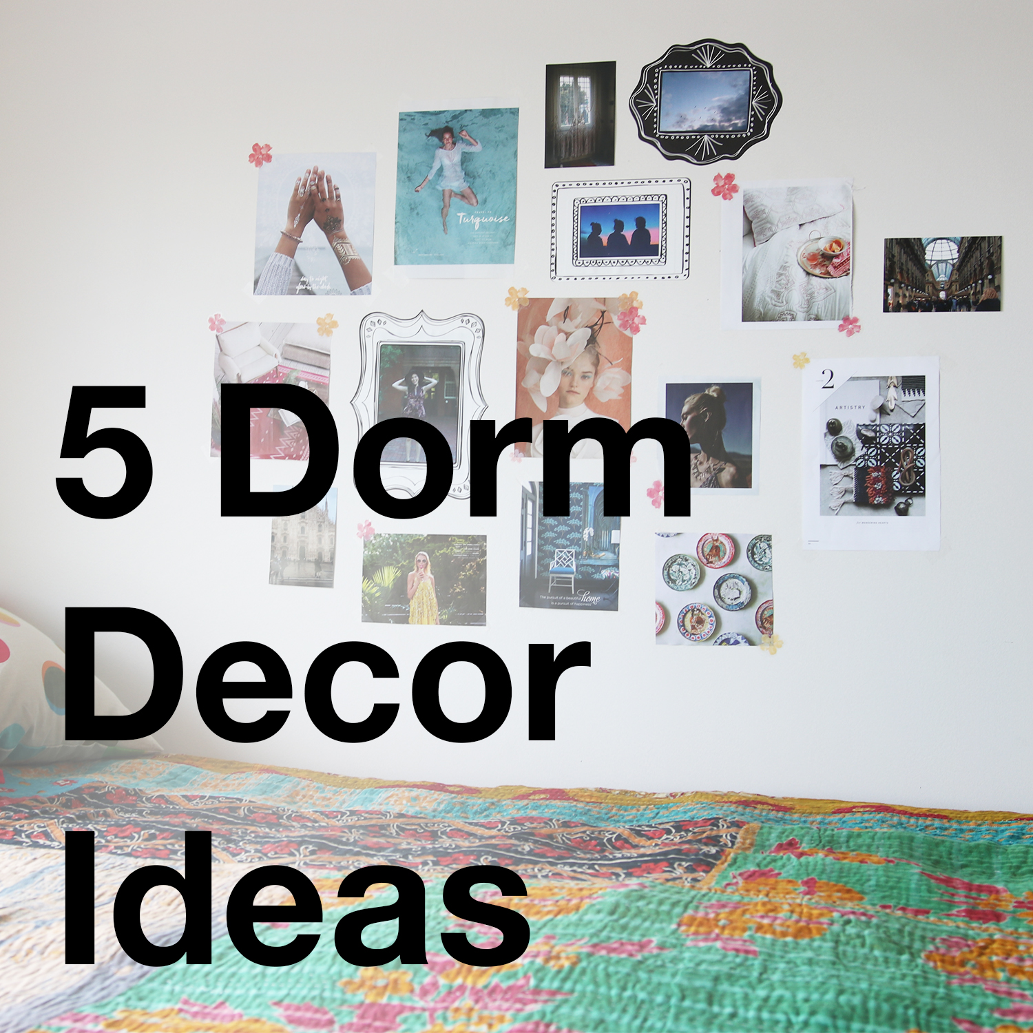 Video: 5 Ways To Decorate Your Dorm Walls - PopTalk!