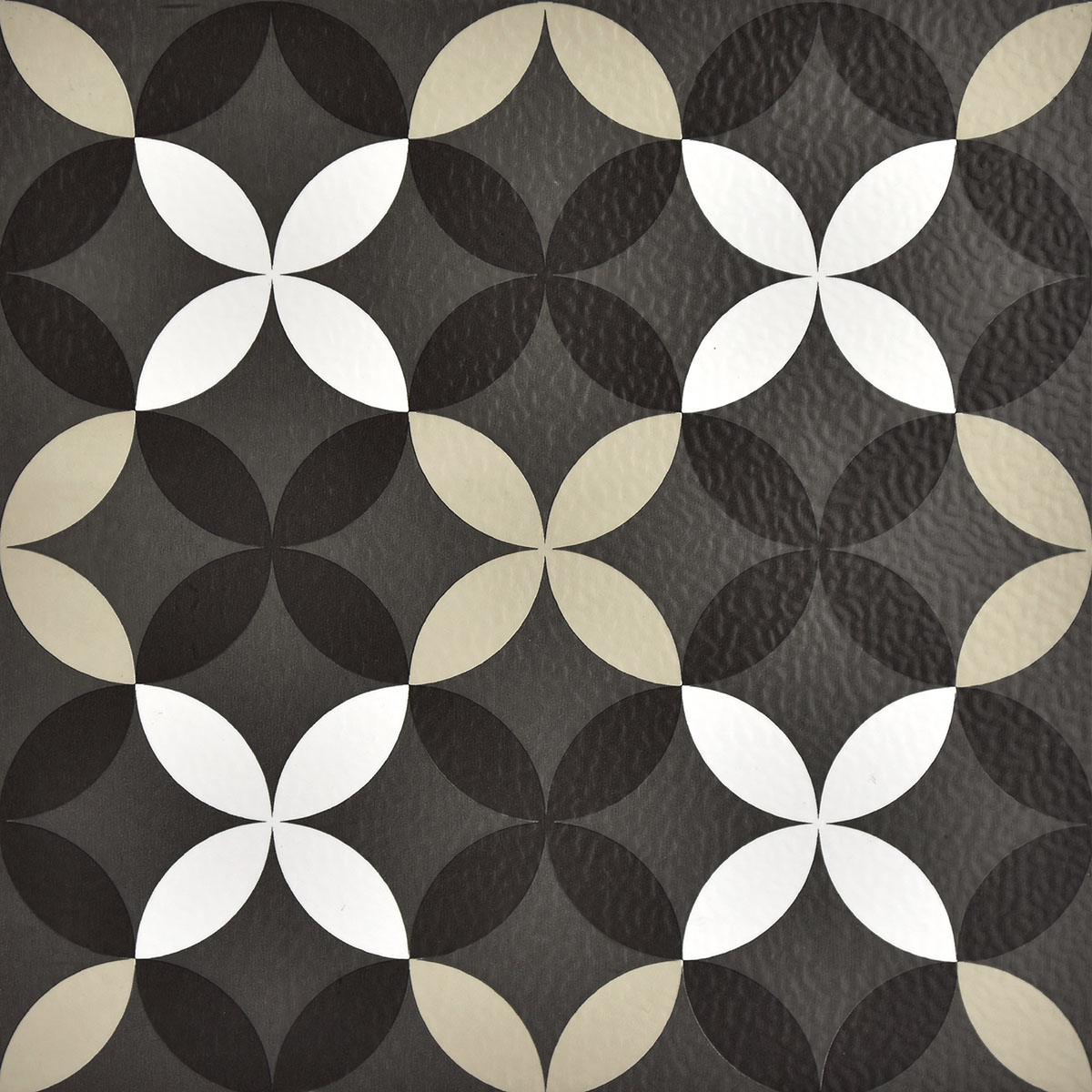 Retro clover geometric peel and stick floor tile