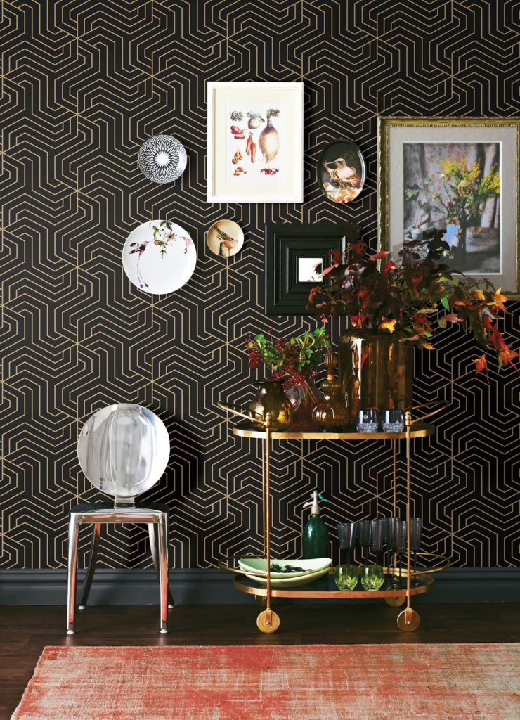 Metallic Peel and Stick Wallpapers Brought to You by Rachel Zoe x ...